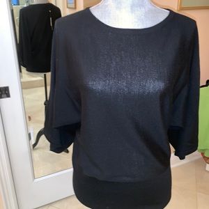 Black Talbots Bateau Neck Shirt